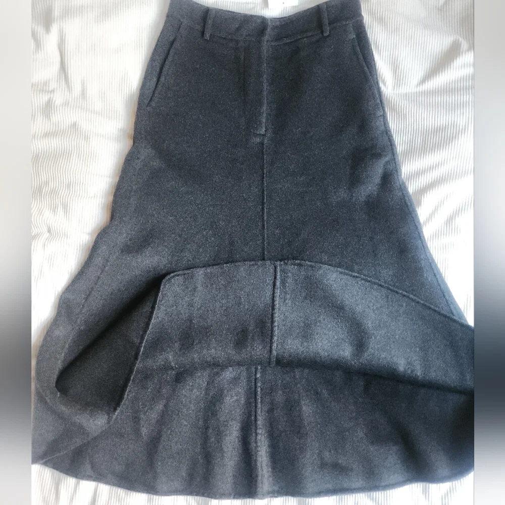 Zara Collection co-ord set vest & Wool-blend cape/A-line midi skirt SZ M BNWT